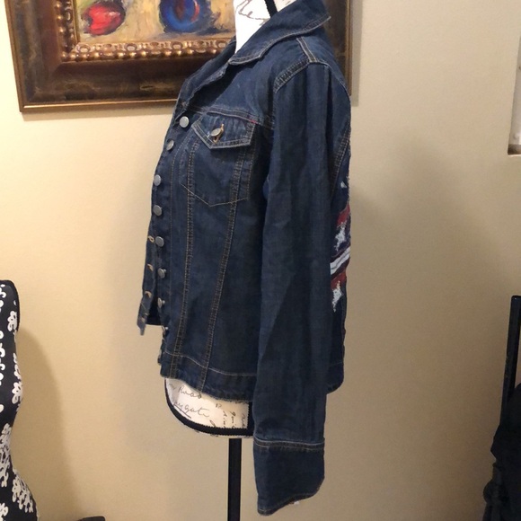 🇺🇸Chico’s We The People embellished Stars Stripes Americana Inspire jacket - Picture 8 of 12